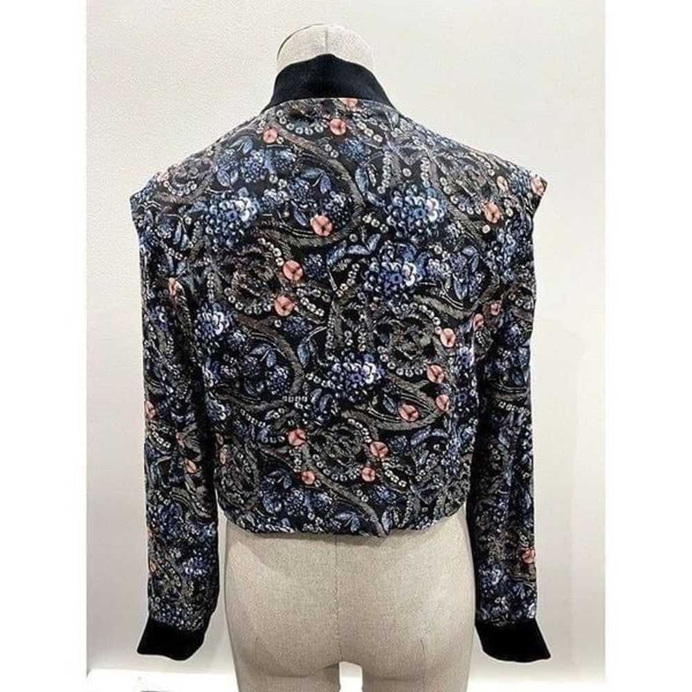 Joe's Jeans Reversible Floral and Sequin Silk Bom… - image 4