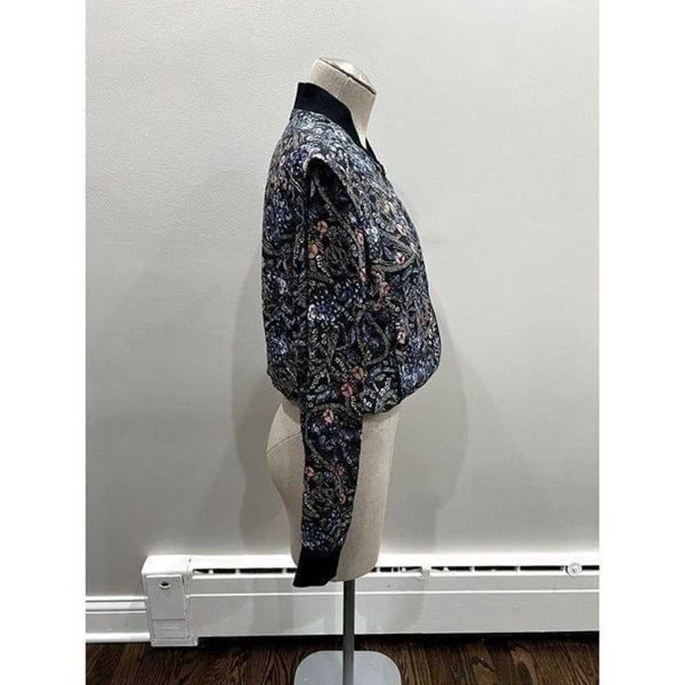Joe's Jeans Reversible Floral and Sequin Silk Bom… - image 8