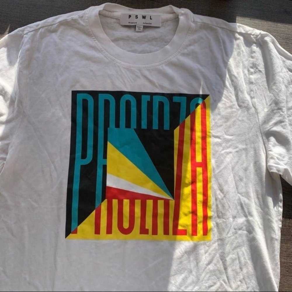Proenza Schouler Logo Print Cotton T Shirt S - image 1