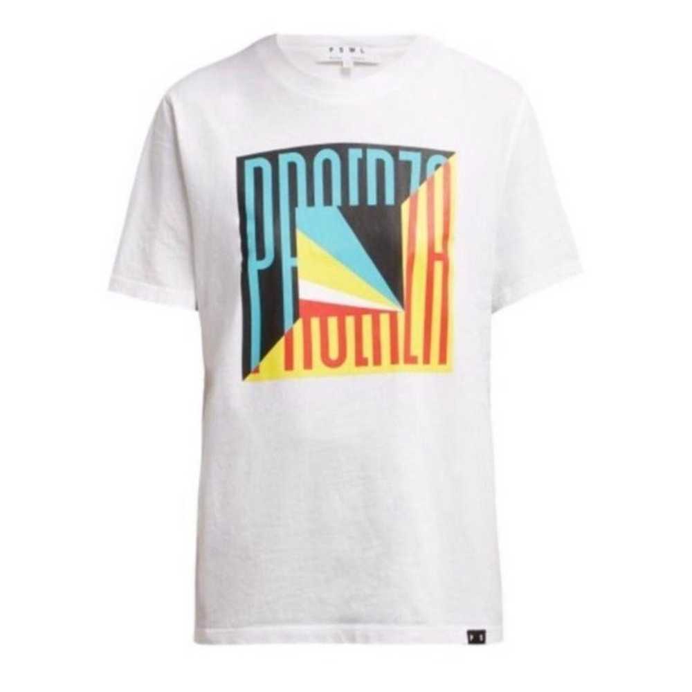 Proenza Schouler Logo Print Cotton T Shirt S - image 8