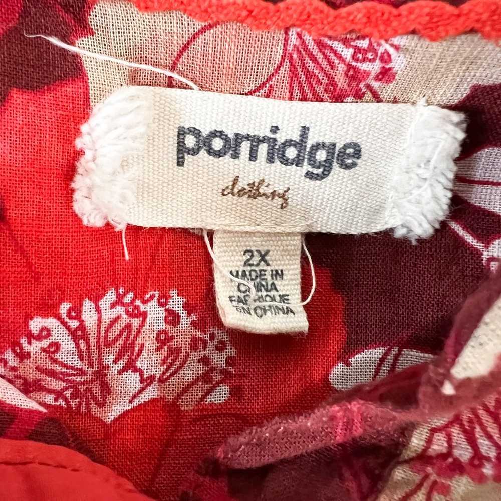 Anthropologie | Porridge Floral Red Burgundy Flor… - image 8