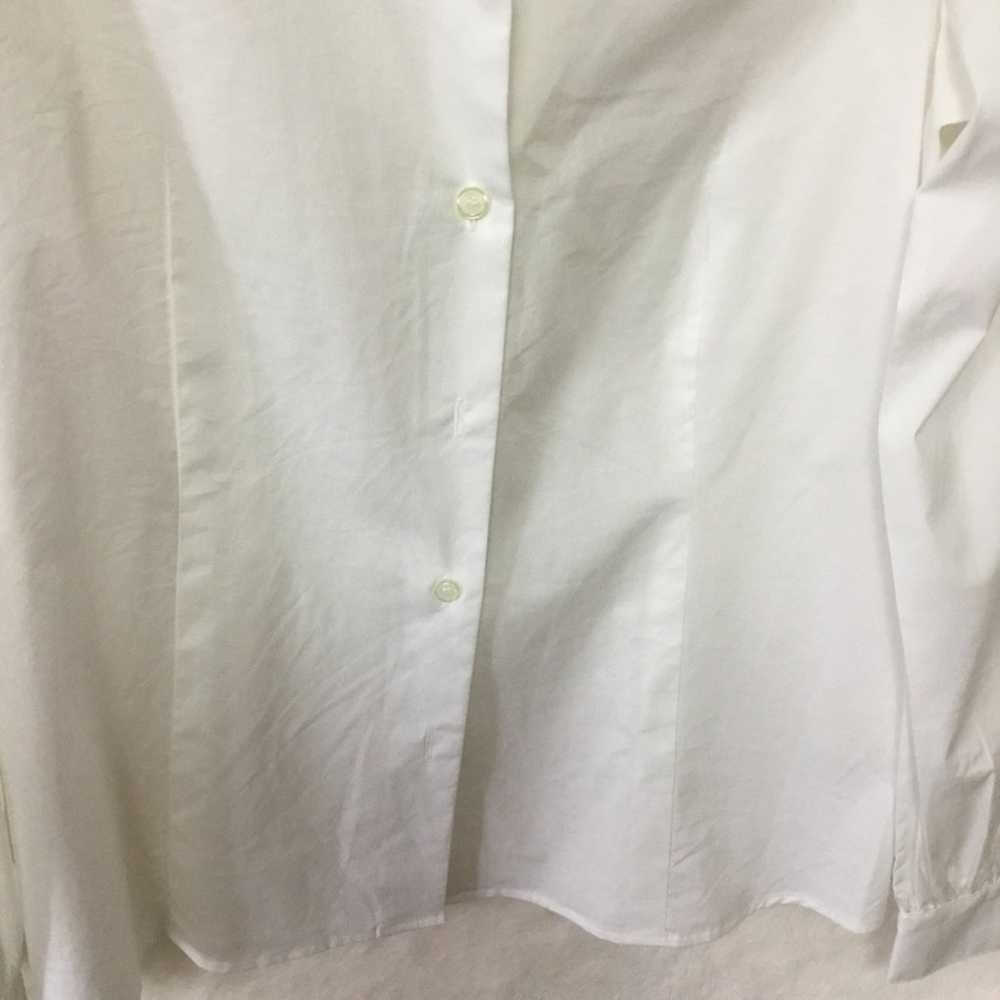 Kate Spade White Classic Long Shirt - image 5