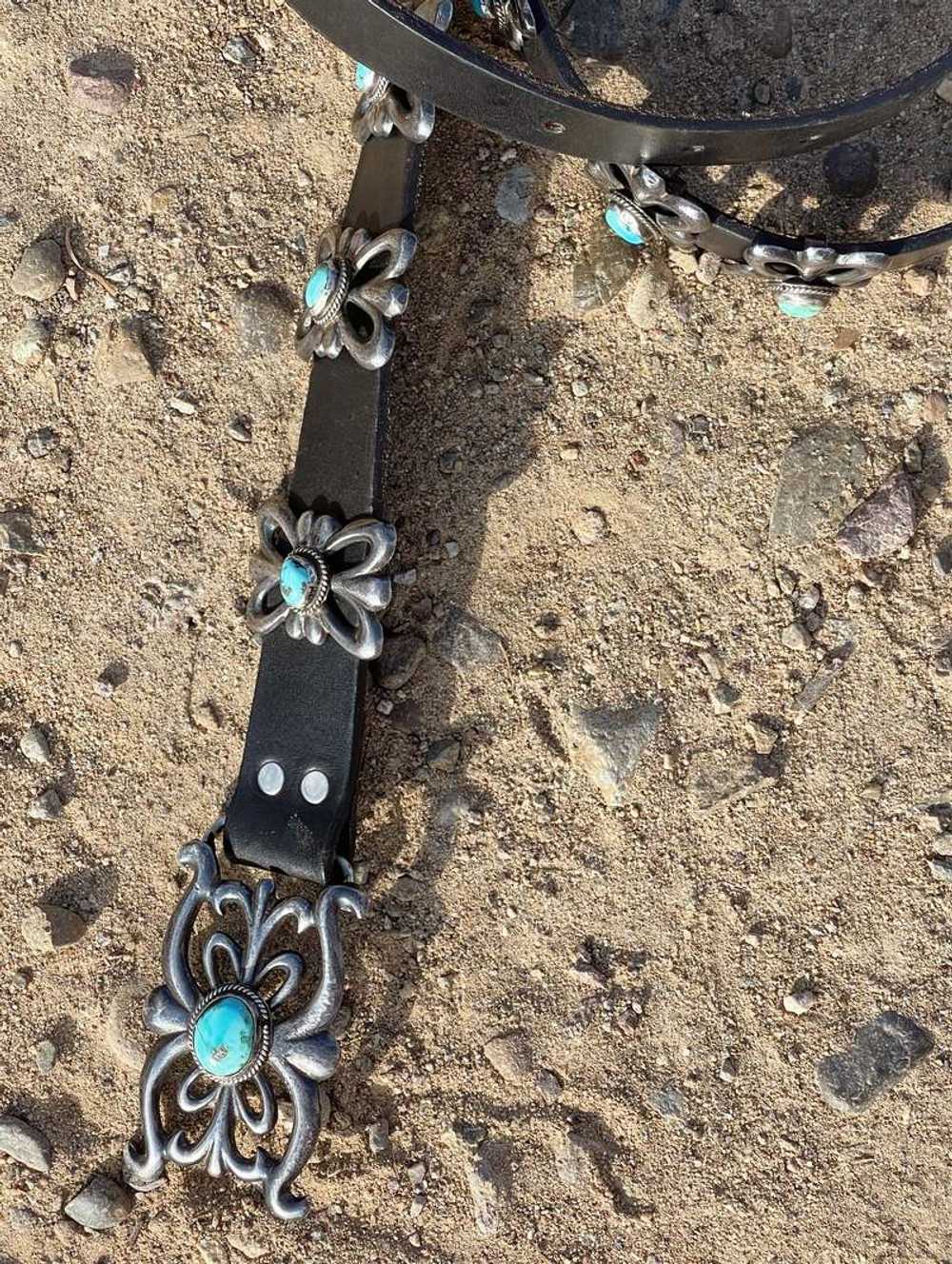Concho Belt - Turquoise/Silver - image 4