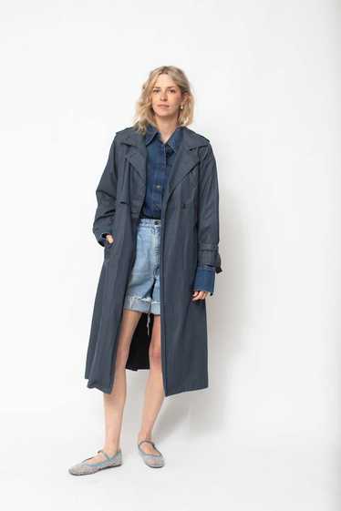 Vintage Lightweight Trench - Navy - image 1