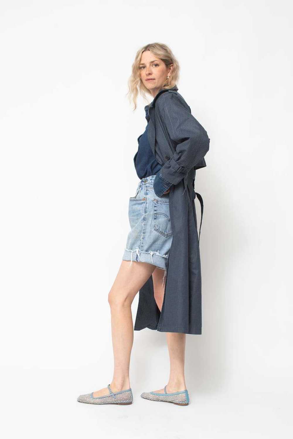 Vintage Lightweight Trench - Navy - image 2