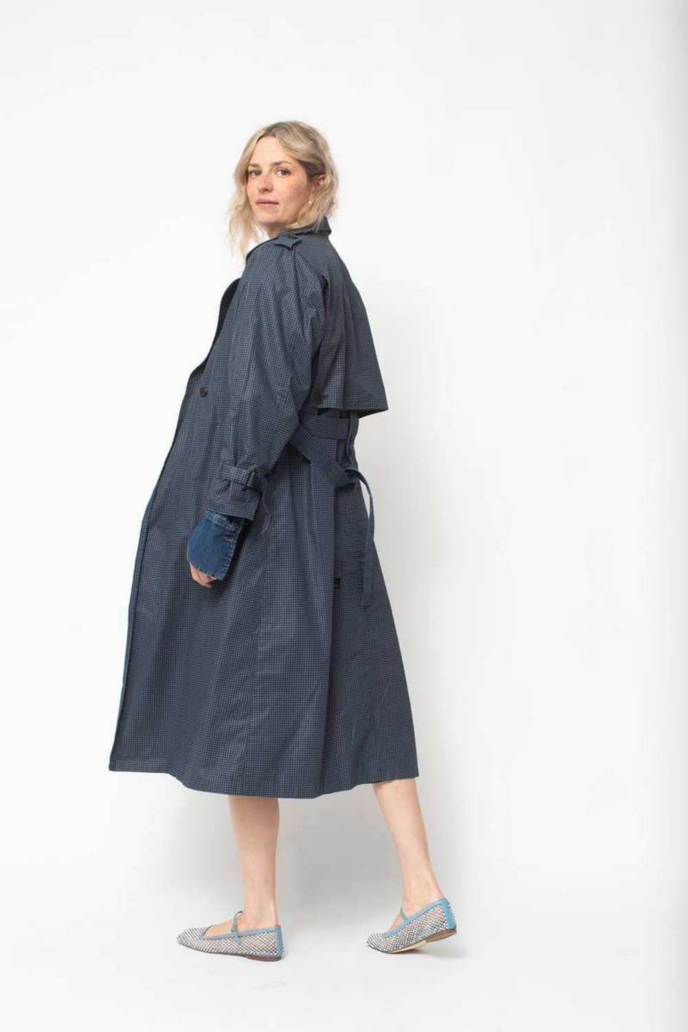 Vintage Lightweight Trench - Navy - image 4