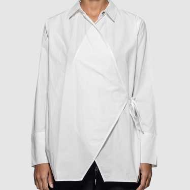 GANNI Olayan White Poplin Shirt - image 1