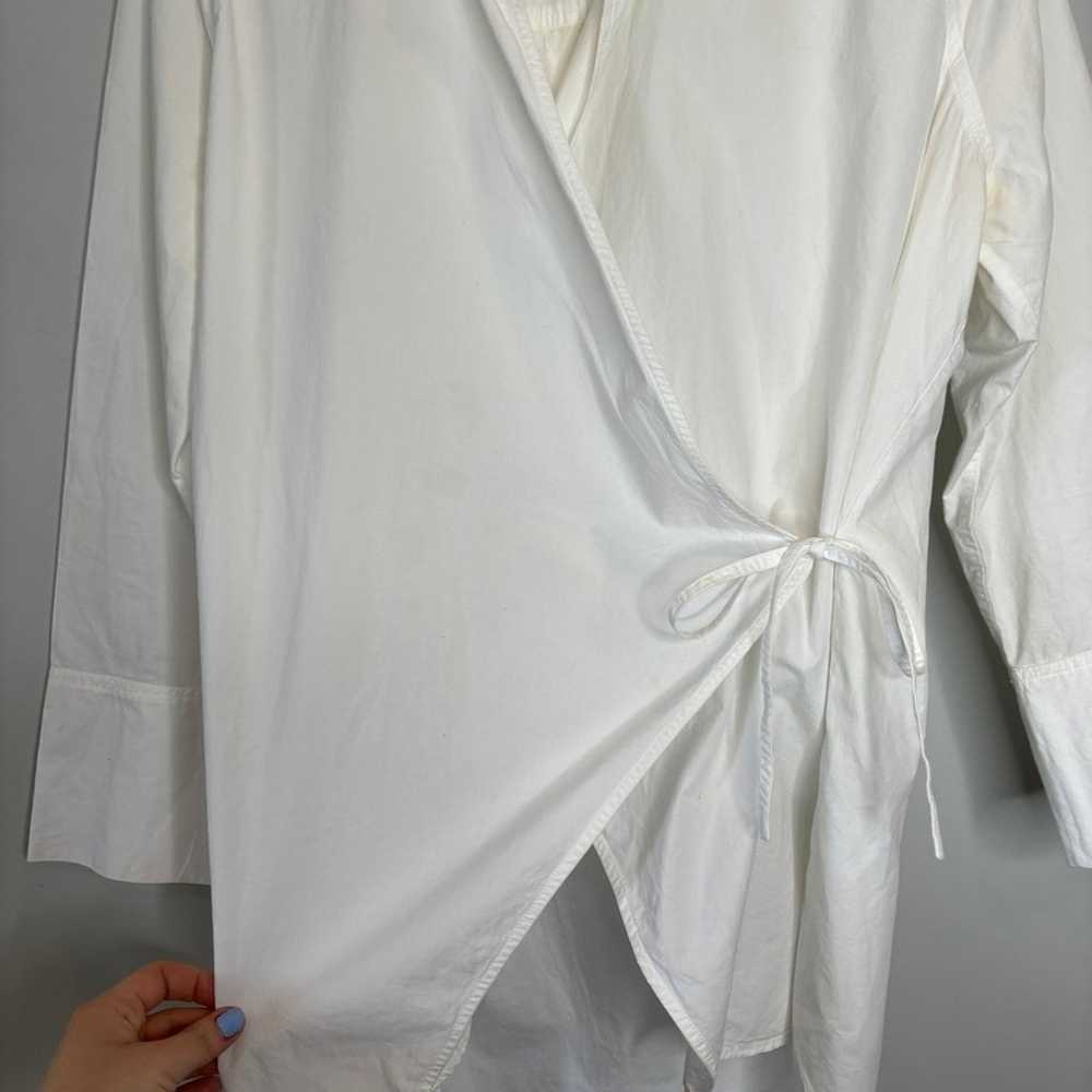 GANNI Olayan White Poplin Shirt - image 6