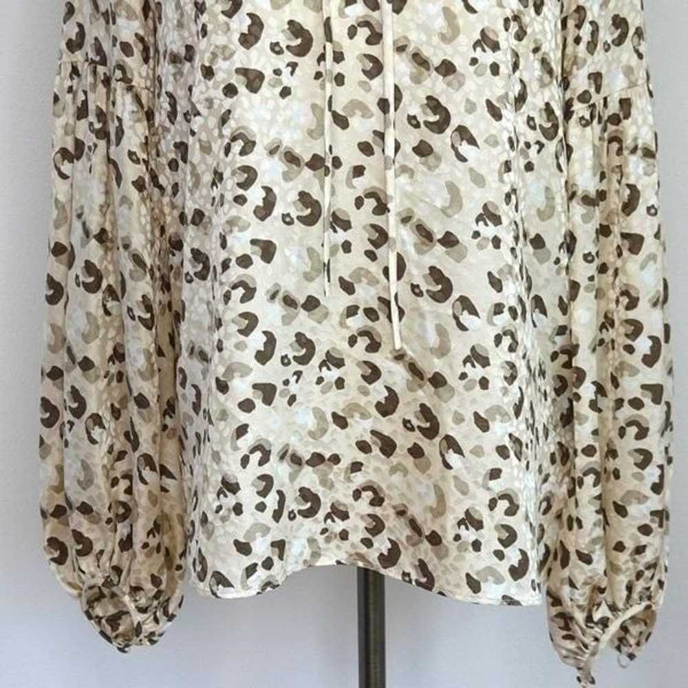 Lafayette 148 New York Lupe Leopard Print Silk Bl… - image 10