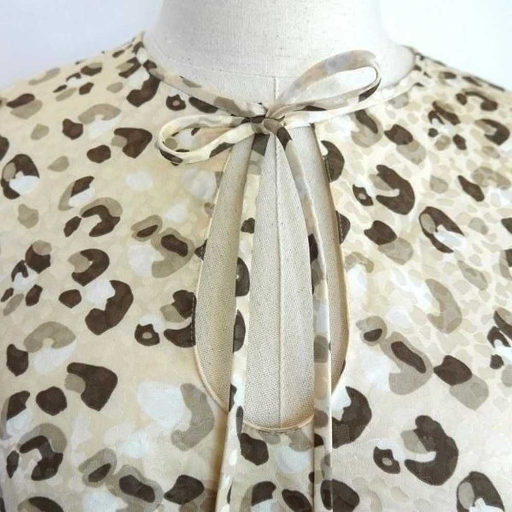 Lafayette 148 New York Lupe Leopard Print Silk Bl… - image 12