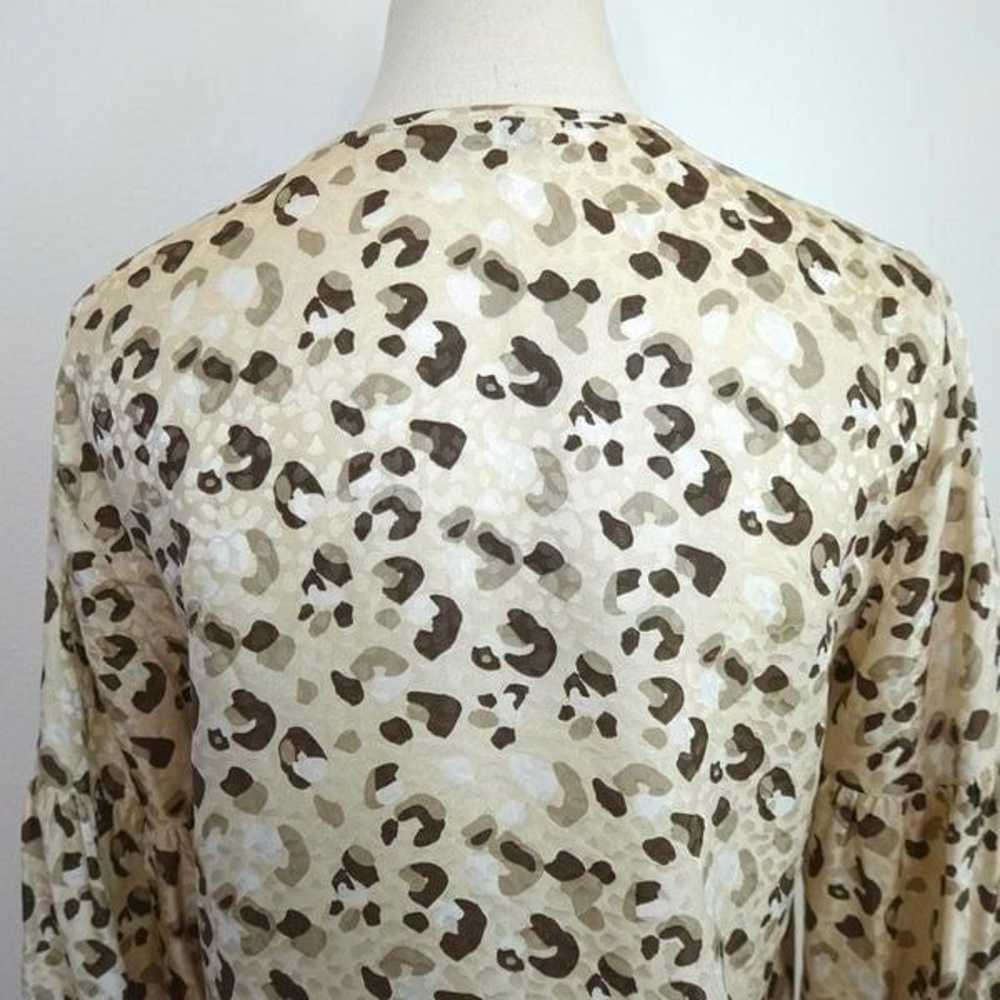 Lafayette 148 New York Lupe Leopard Print Silk Bl… - image 6