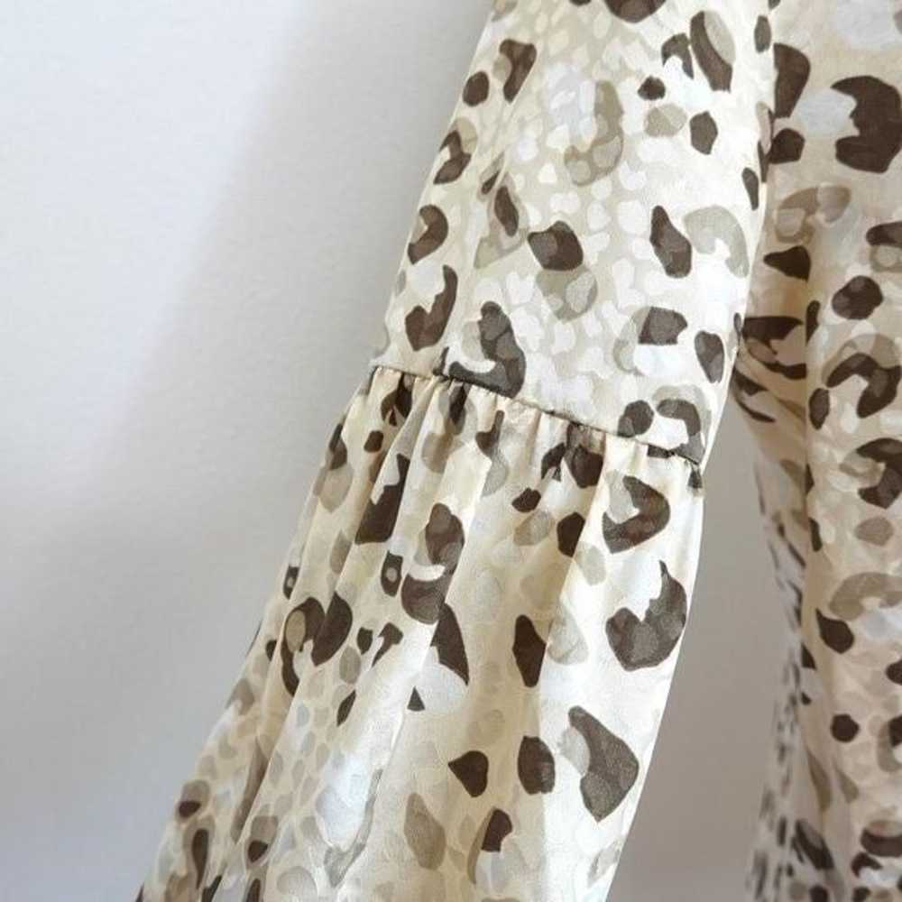 Lafayette 148 New York Lupe Leopard Print Silk Bl… - image 8