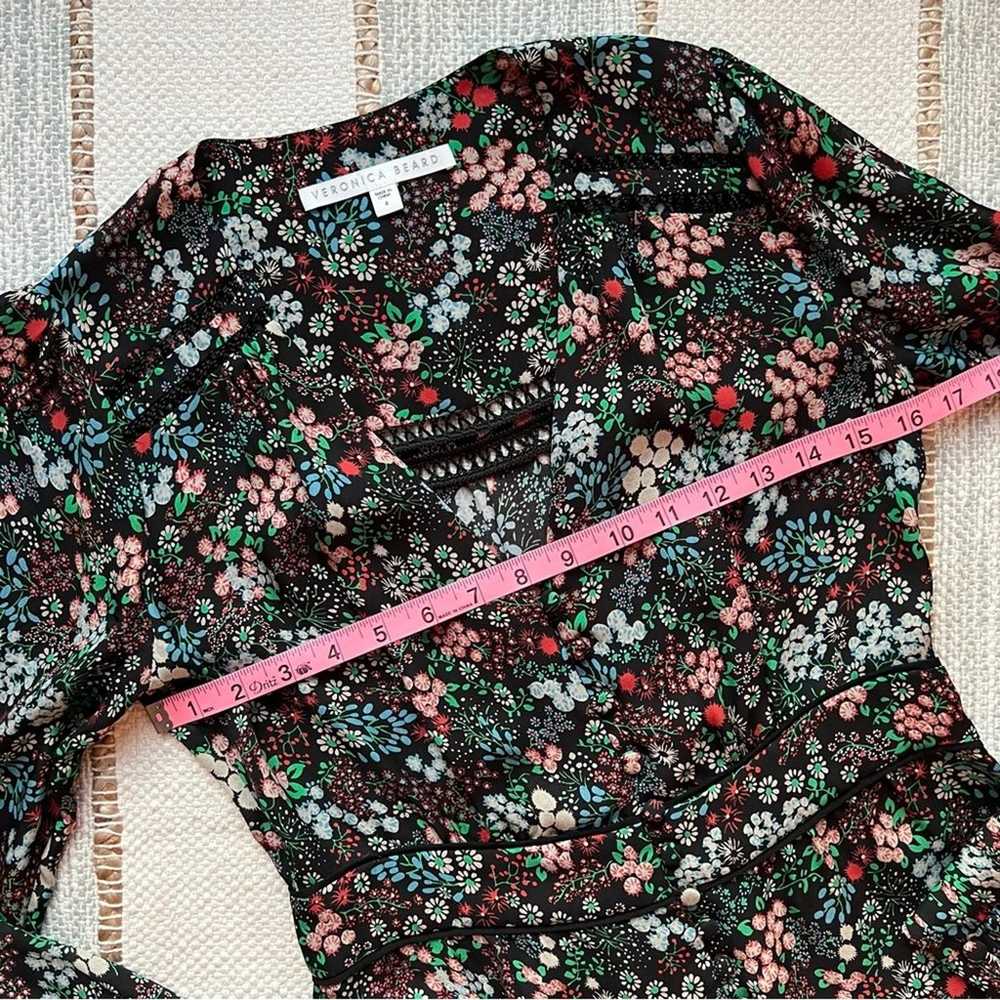 Veronica Beard Ripley Floral 100% Silk Blouse Wom… - image 4
