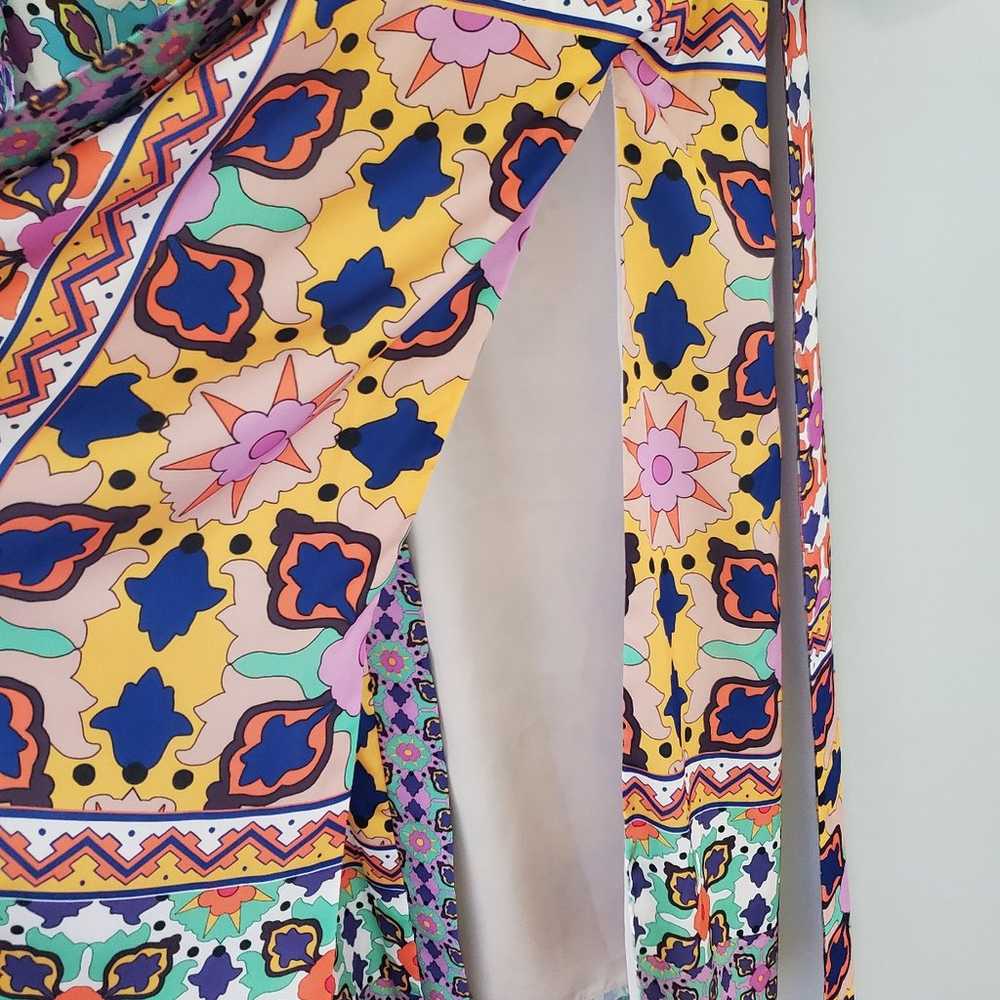 Zara Belted Printed Kimono & Pant Set Size Small - image 7