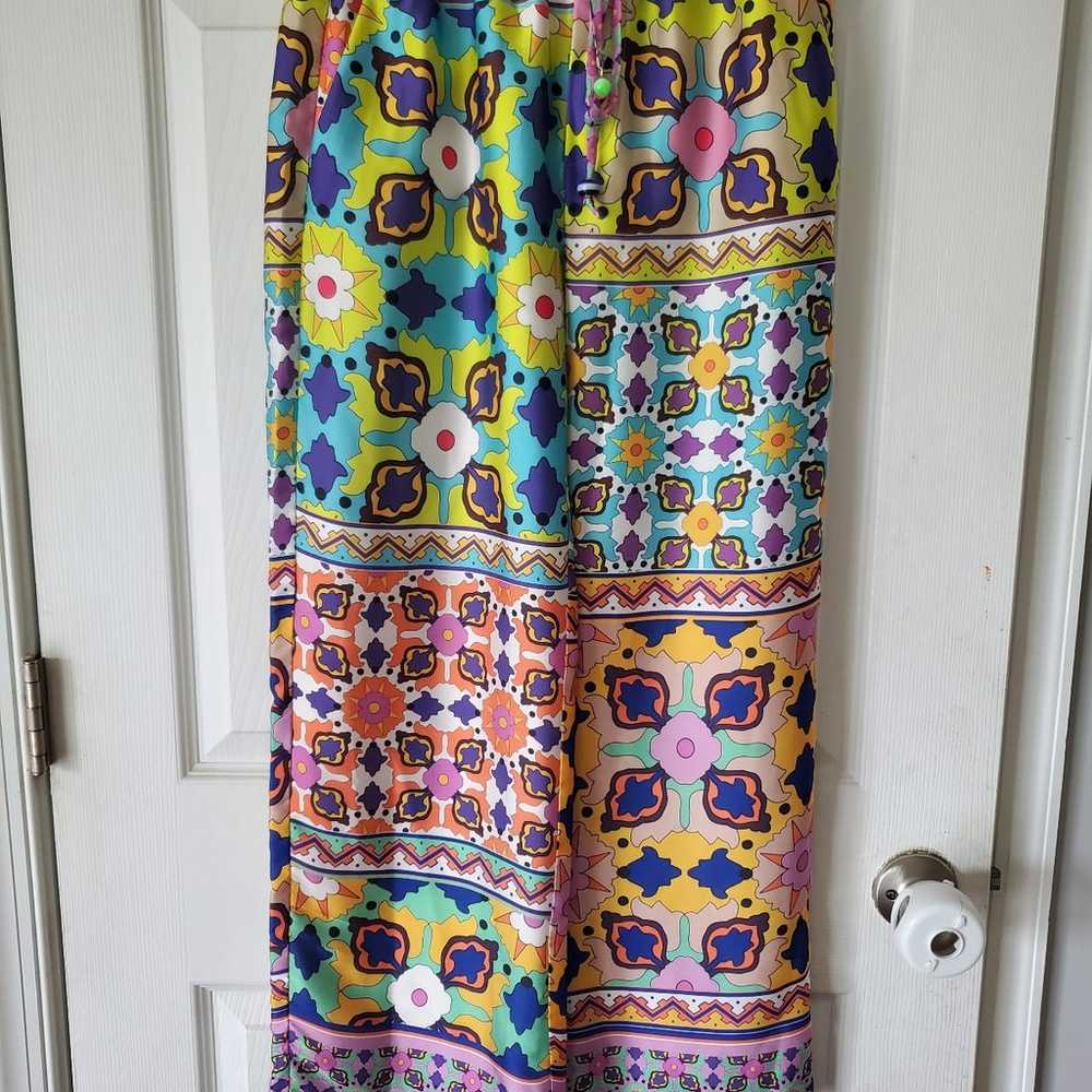 Zara Belted Printed Kimono & Pant Set Size Small - image 8