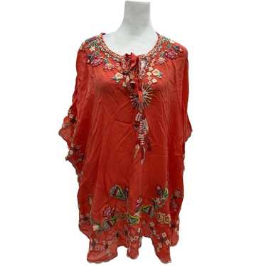 Johnny Was Women's Size Small Embroidered Poncho … - image 1