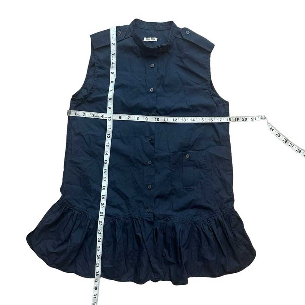 Miu Miu Sleeveless Button Down Tunic Size 38 (US … - image 4