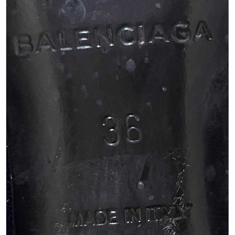 Balenciaga Velvet lace up boots - image 2