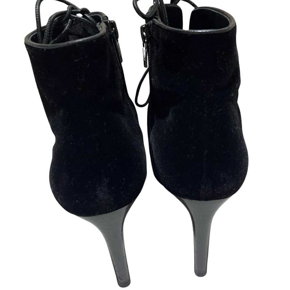 Balenciaga Velvet lace up boots - image 6