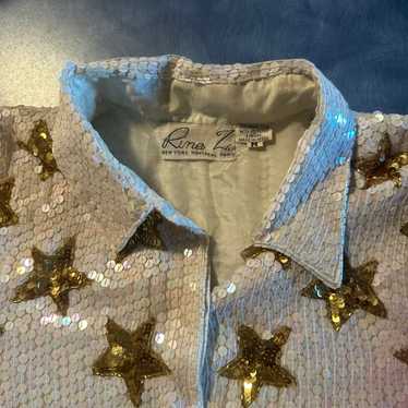 Vintage 80s riña z sequin shirt