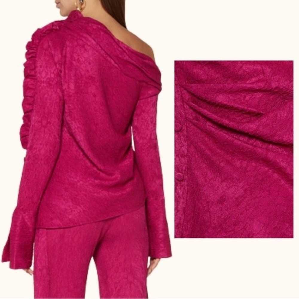 HELLESSY | Fuchsia Pink Belle One Shoulder Asymme… - image 3