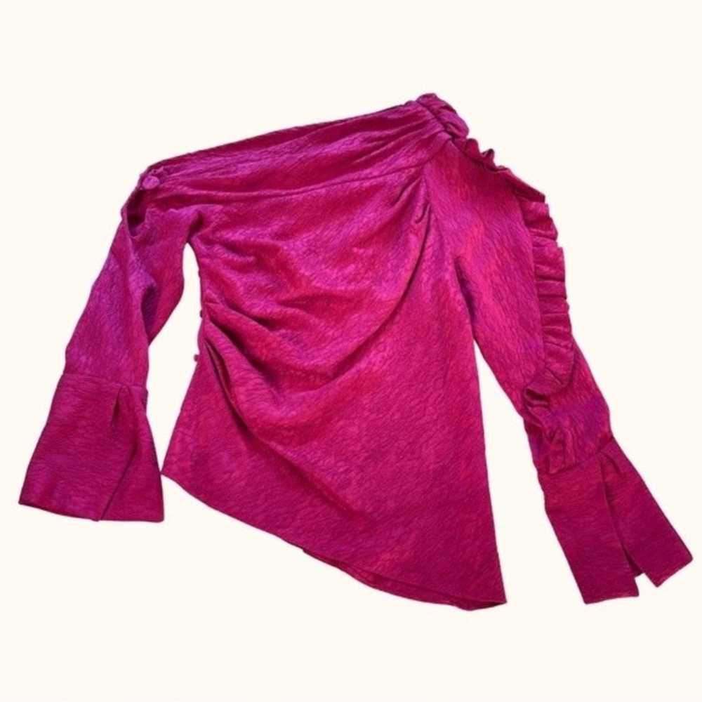 HELLESSY | Fuchsia Pink Belle One Shoulder Asymme… - image 4
