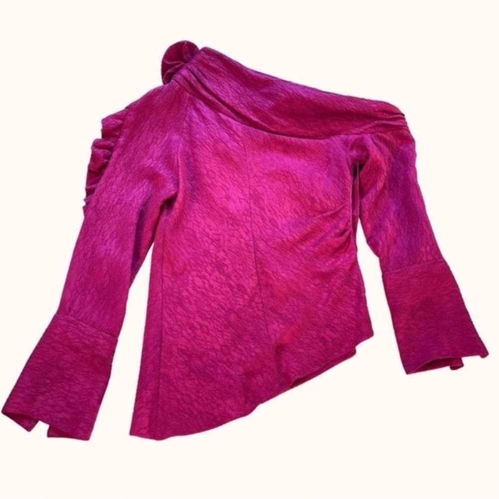 HELLESSY | Fuchsia Pink Belle One Shoulder Asymme… - image 5