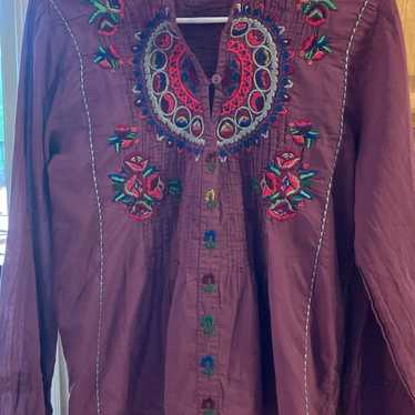 Embroidered Johnny was blouse