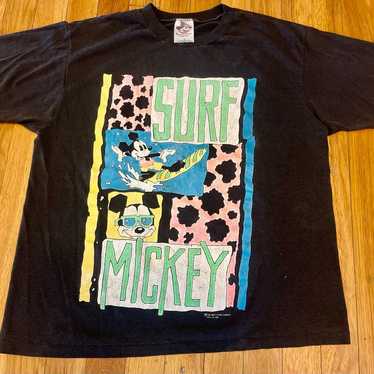 Vintage Surfing Mickey Single Stitch Shirt - image 1