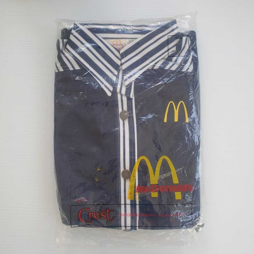 Vintage McDonald's Crest Navy Women's Button Up E… - image 10