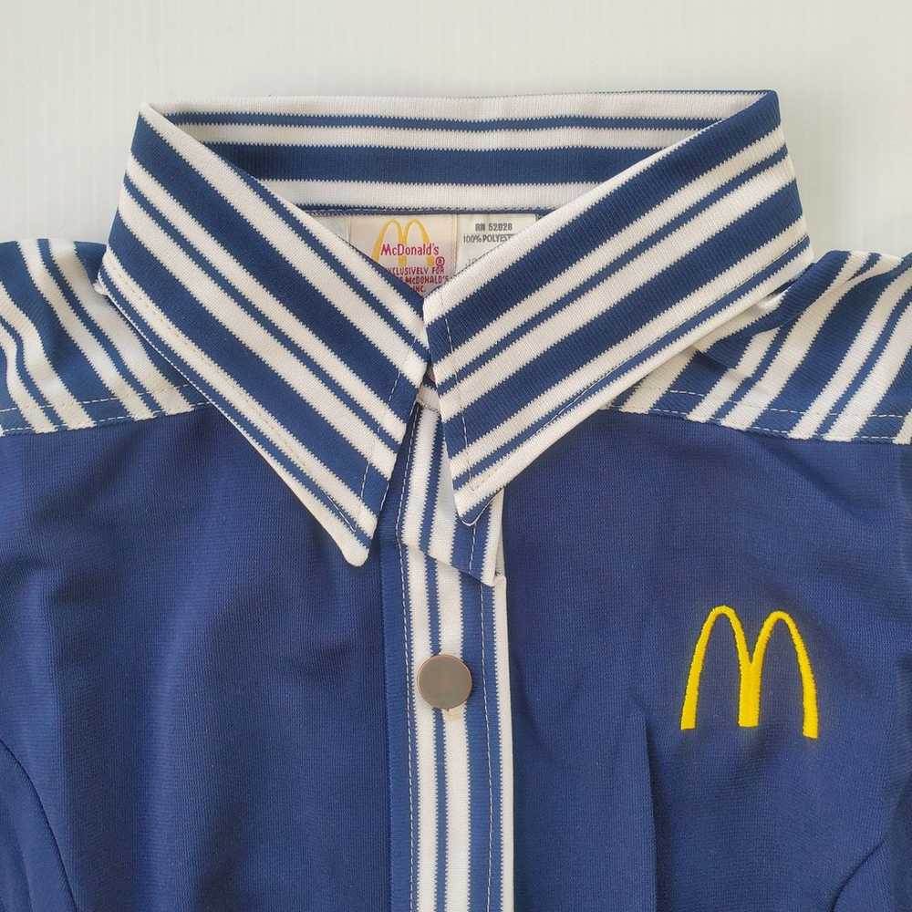 Vintage McDonald's Crest Navy Women's Button Up E… - image 2