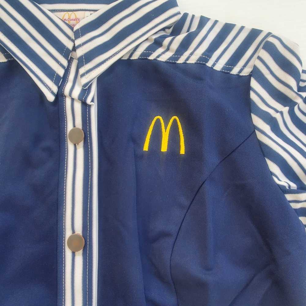 Vintage McDonald's Crest Navy Women's Button Up E… - image 9