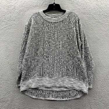 Vintage SNO SKINS Sweater Womens Large Top Gray