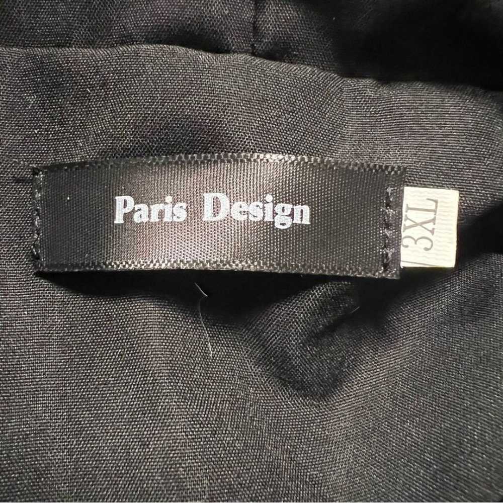 Paris Design Long Black Coat Size 3XL - image 5