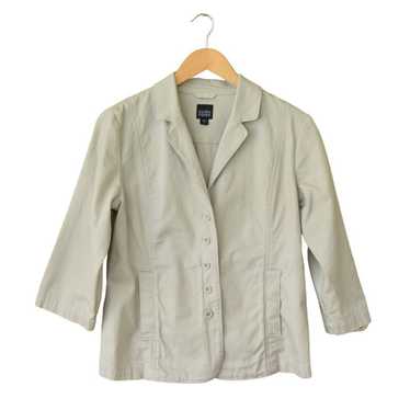 EILEEN FISHER Jacket Blazer Organic Cotton 3/4 Sl… - image 1