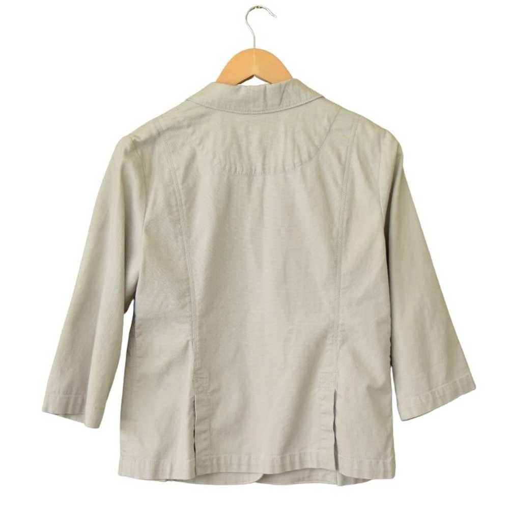 EILEEN FISHER Jacket Blazer Organic Cotton 3/4 Sl… - image 2