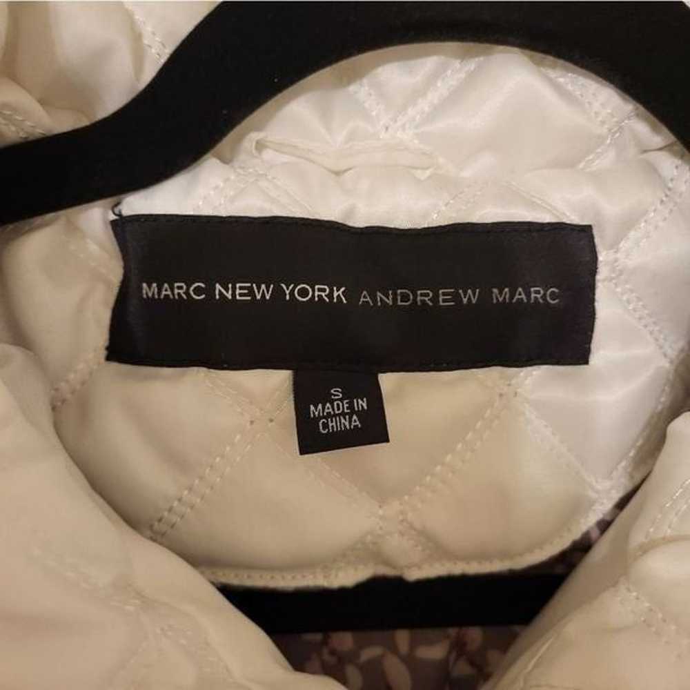 Andrew Marc white puffer full zip-up jacket - image 4