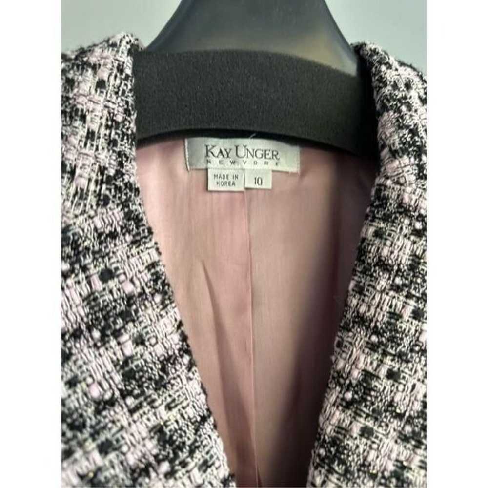 Kay Unger Blazer Jacket Textured Bows 10 - image 6