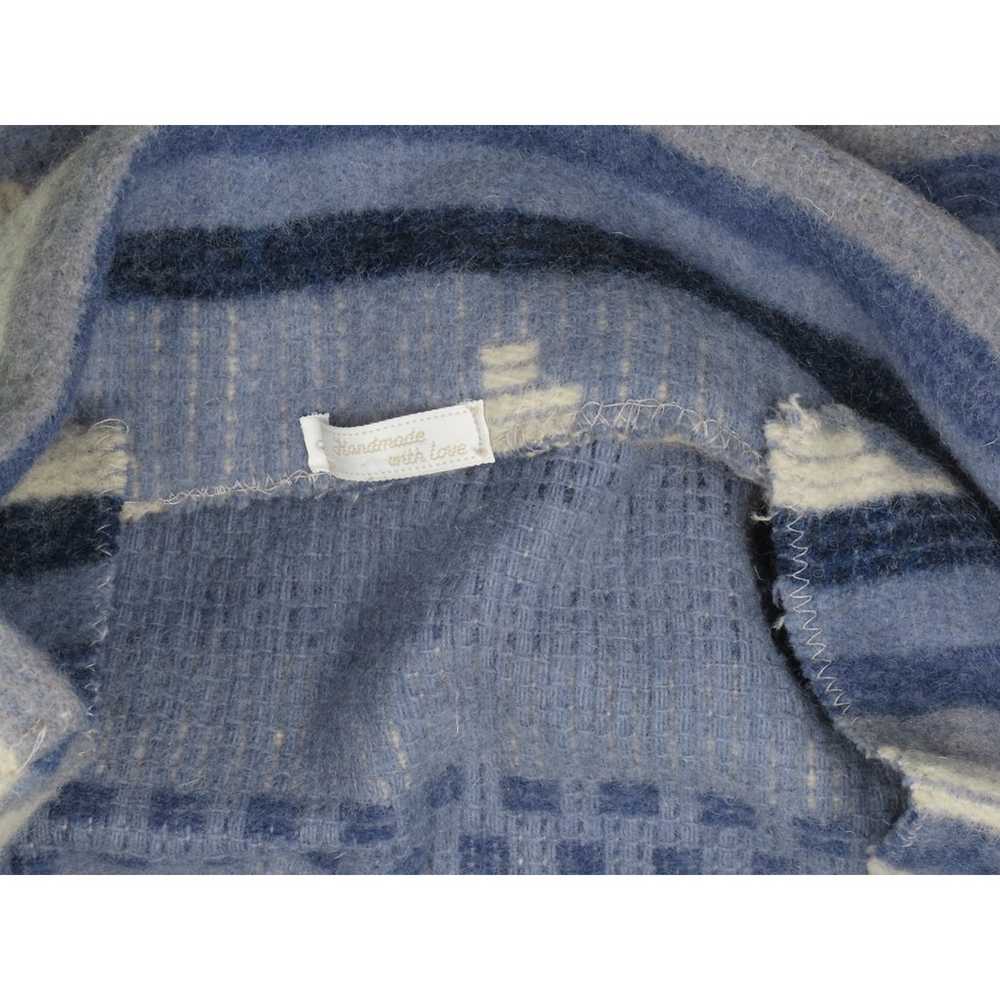 Handmade Wool Zip Jacket Baby Blue Vintage Chic S - image 7