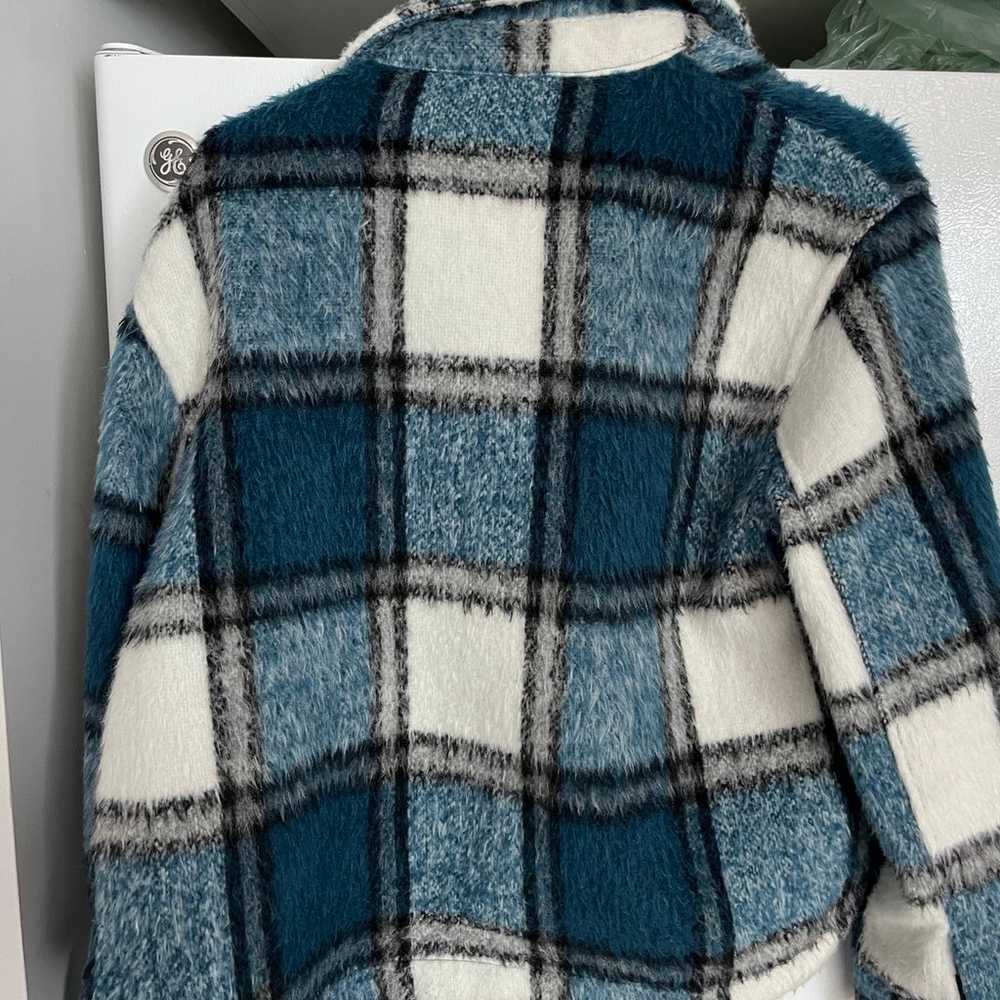 Zara plaid fleece overshirt jacket - image 3