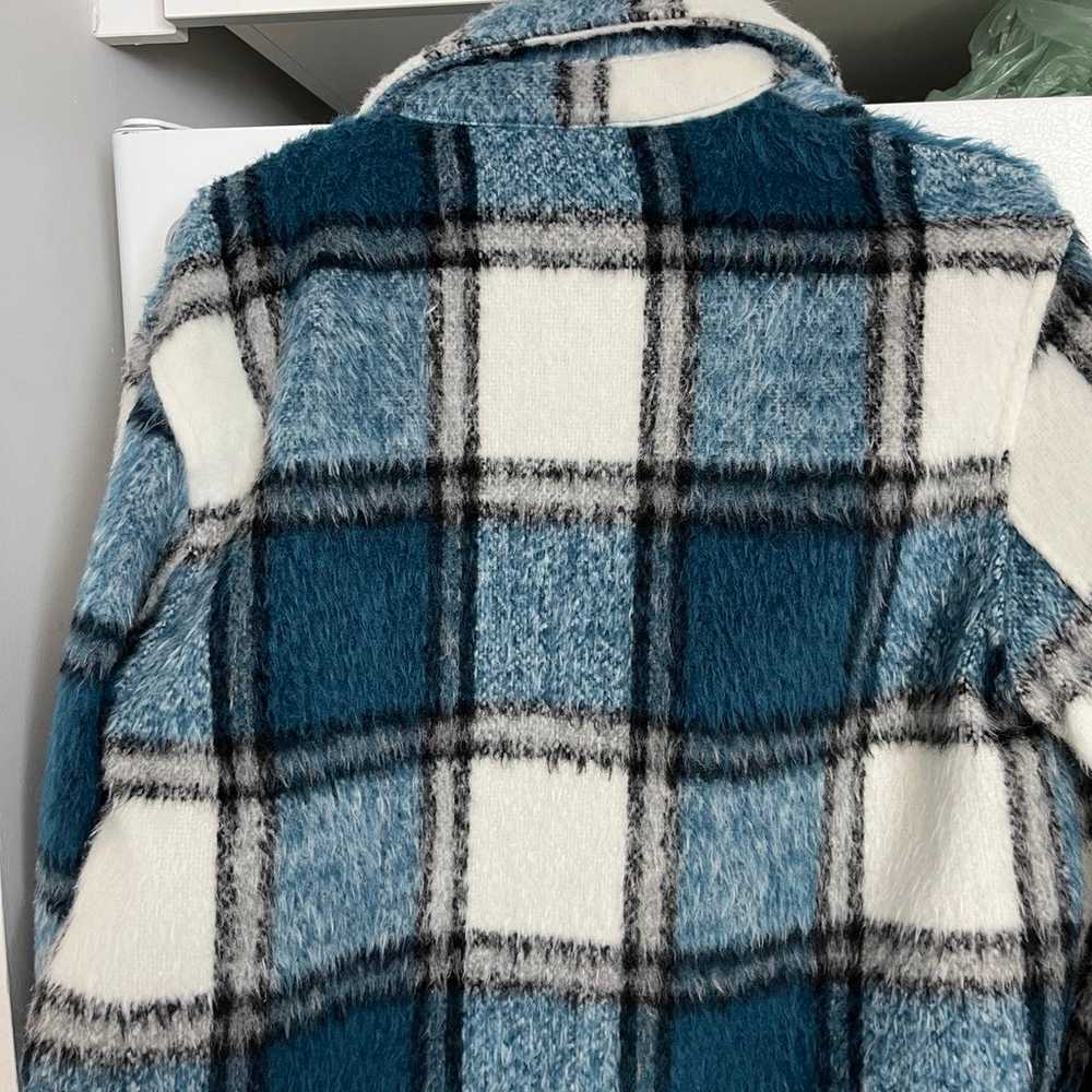 Zara plaid fleece overshirt jacket - image 4