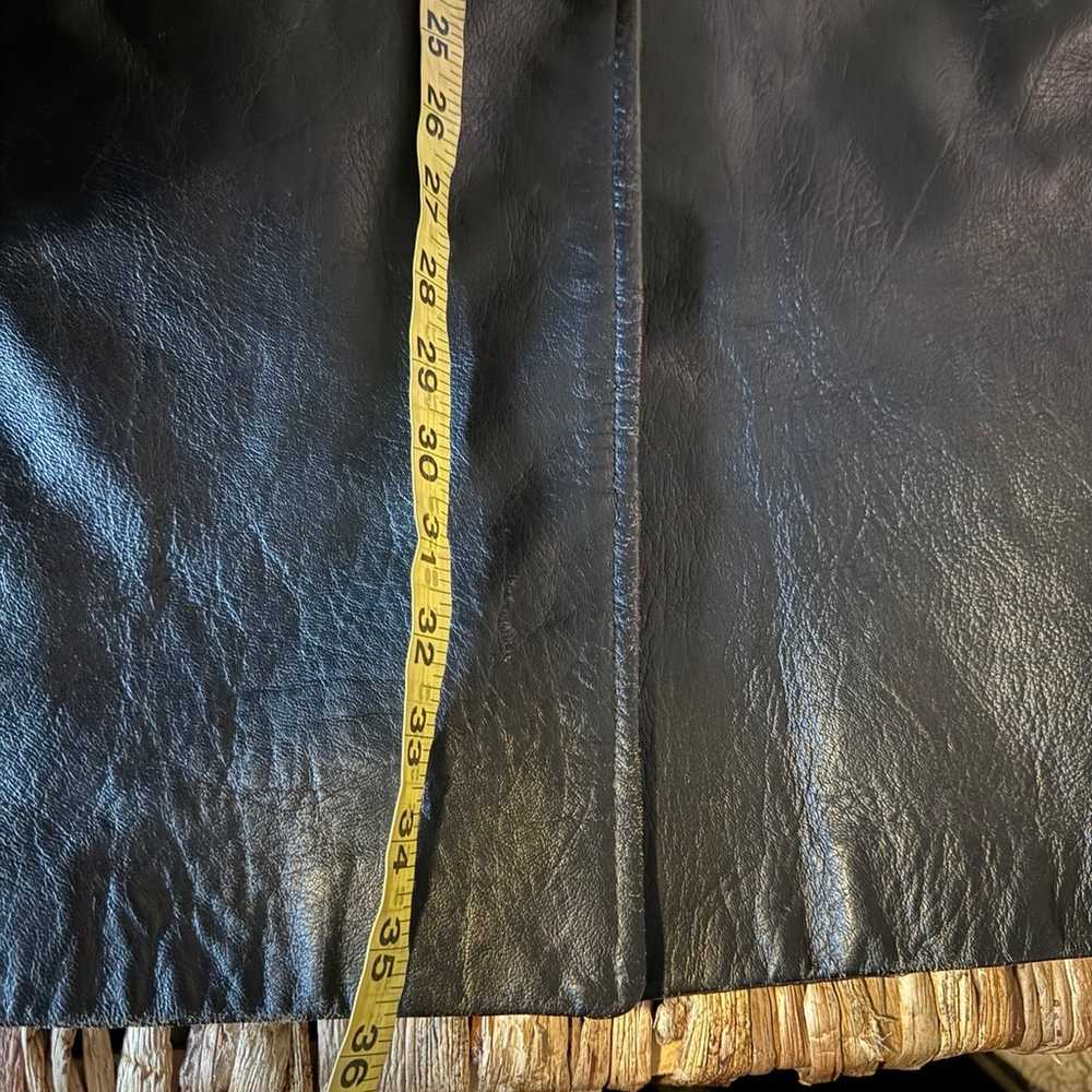 Vtg Genuine Leather Coat small/Med - image 8