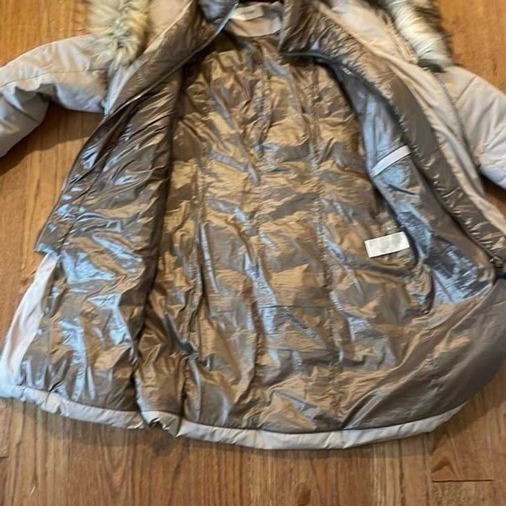 Calvin Klein puffer jacket faux fur hood size med… - image 10