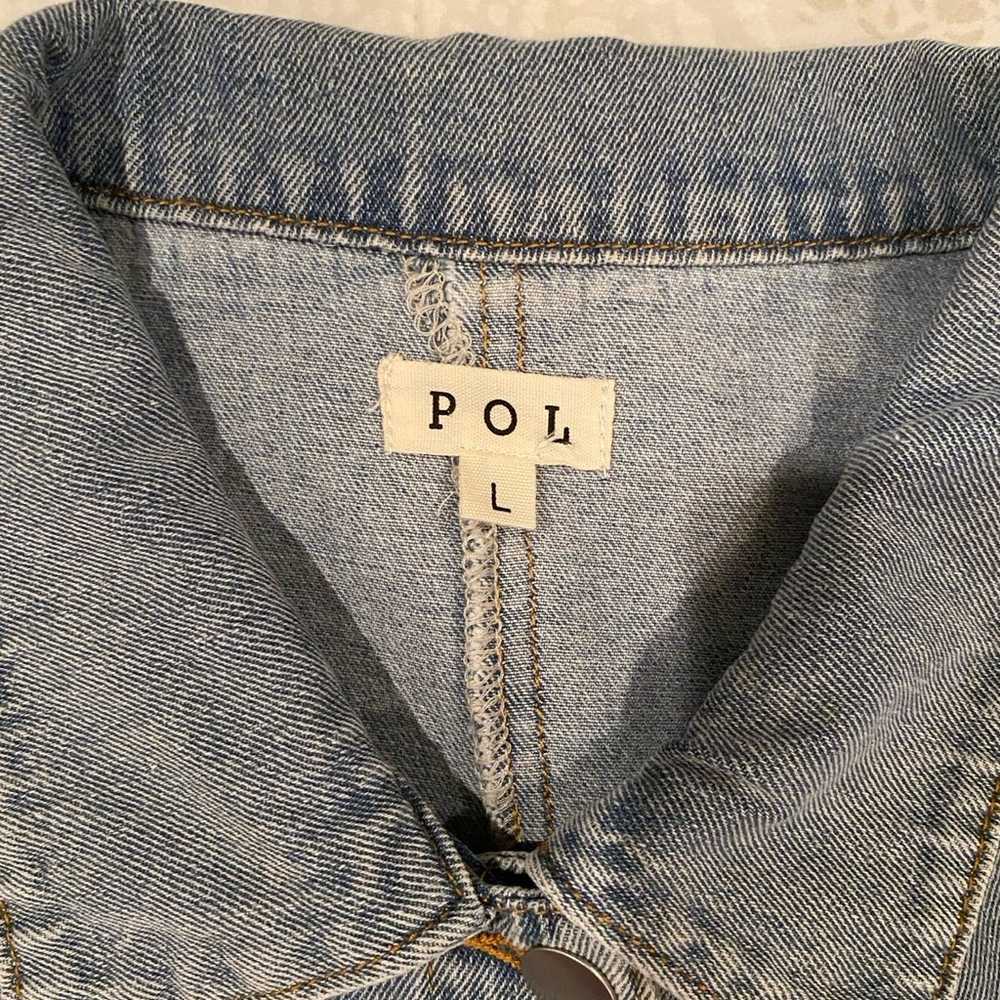 POL Patchwork Jean Jacket - Size Large - image 5