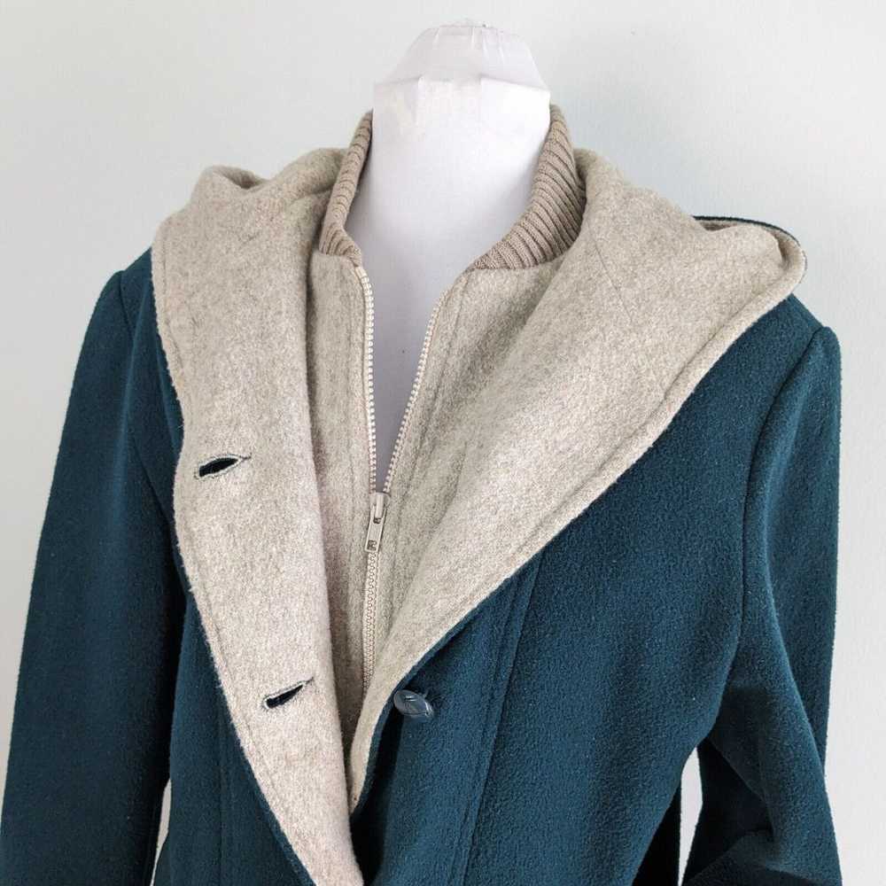 Vintage 90s Hooded Bib Jacket Coat Herman Kay Gre… - image 3