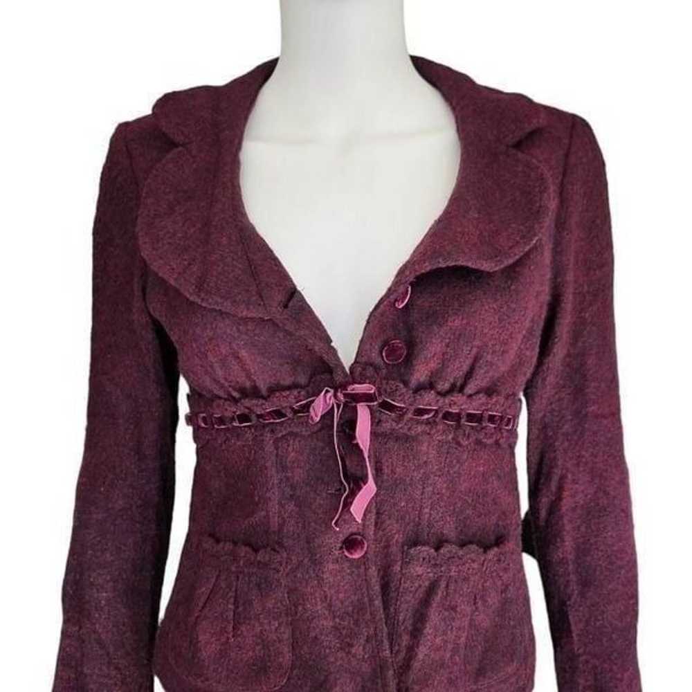 rare vintage nanette lepore romantic goth jacket - image 2