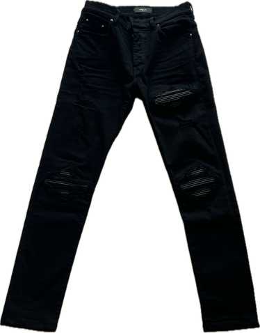 Amiri MX1 Distressed Stretch-Denim Jeans - image 1