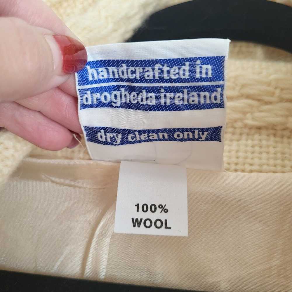Vintage Weave Of The Irish Women's Ivory 100% Woo… - image 3