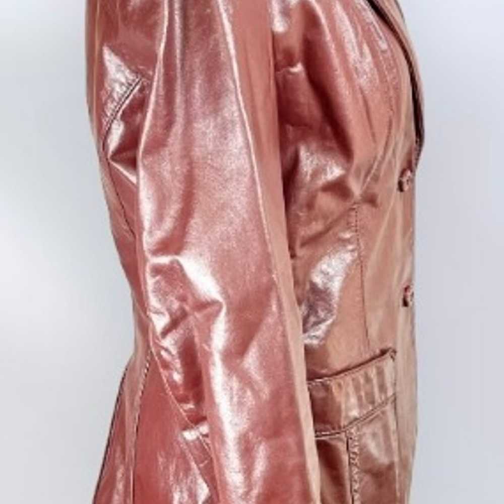 1970s Etienne Aigner Oxblood Leather Jacket Vinta… - image 4
