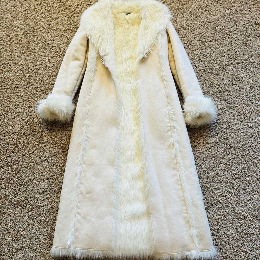 BEBE white faux fur coat - image 1